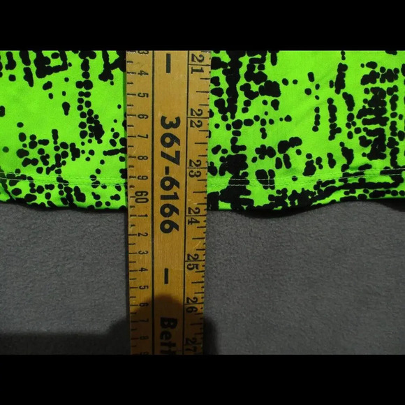 Jamie Sadock Polo Womens Small Green Black Satin Abstract Print Golf Tennis - Picture 4 of 6